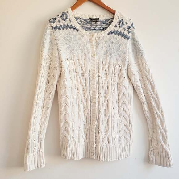 Eddie Bauer knit cardigan size medium - Picture 1 of 8